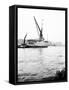 Topsail Barge on the Thames with its Top Mast Lowered, London, C1905-null-Framed Stretched Canvas