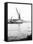 Topsail Barge on the Thames with its Top Mast Lowered, London, C1905-null-Framed Stretched Canvas