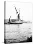 Topsail Barge on the Thames with its Top Mast Lowered, London, C1905-null-Stretched Canvas