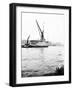 Topsail Barge on the Thames with its Top Mast Lowered, London, C1905-null-Framed Photographic Print