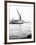 Topsail Barge on the Thames with its Top Mast Lowered, London, C1905-null-Framed Photographic Print