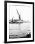 Topsail Barge on the Thames with its Top Mast Lowered, London, C1905-null-Framed Photographic Print