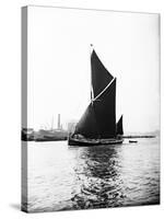 Topsail Barge under Sail on the Thames, London, C1905-null-Stretched Canvas