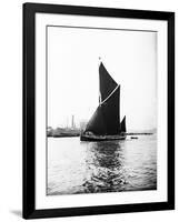 Topsail Barge under Sail on the Thames, London, C1905-null-Framed Photographic Print