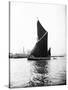 Topsail Barge under Sail on the Thames, London, C1905-null-Stretched Canvas