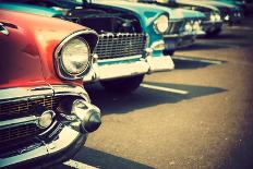 Classic Cars in a Row-topseller-Photographic Print