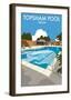 Topsham Pool, Devon - Dave Thompson Contemporary Travel Print-Dave Thompson-Framed Giclee Print