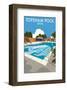 Topsham Pool, Devon - Dave Thompson Contemporary Travel Print-Dave Thompson-Framed Giclee Print