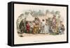 Topsy Turvy 1854, Leech-John Leech-Framed Stretched Canvas