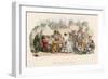 Topsy Turvy 1854, Leech-John Leech-Framed Art Print