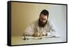Torah Scribe III, 2003-Max Ferguson-Framed Stretched Canvas