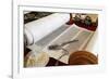 Torah scroll and Yad, Torah pointer, France-Godong-Framed Photographic Print