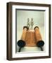 Torah Scroll with Silver Crown Finials-Jewish School-Framed Giclee Print