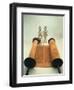 Torah Scroll with Silver Crown Finials-Jewish School-Framed Giclee Print