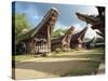 Toraja Houses and Granaries, Toraja Area, Sulawesi, Indonesia, Southeast Asia-Harding Robert-Stretched Canvas