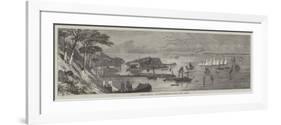 Torbay Regatta, the Schooner-Yachts Starting from Torquay-Edmund Morison Wimperis-Framed Premium Giclee Print