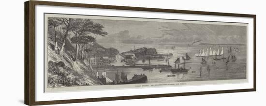 Torbay Regatta, the Schooner-Yachts Starting from Torquay-Edmund Morison Wimperis-Framed Premium Giclee Print