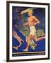 Torch Bearer at the Berlin Olympic Games, 1936-null-Framed Giclee Print