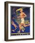 Torch Bearer at the Berlin Olympic Games, 1936-null-Framed Premium Giclee Print