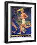 Torch Bearer at the Berlin Olympic Games, 1936-null-Framed Premium Giclee Print