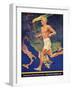 Torch Bearer at the Berlin Olympic Games, 1936-null-Framed Giclee Print