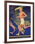 Torch Bearer at the Berlin Olympic Games, 1936-null-Framed Giclee Print