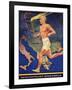 Torch Bearer at the Berlin Olympic Games, 1936-null-Framed Giclee Print