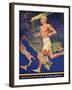 Torch Bearer at the Berlin Olympic Games, 1936-null-Framed Giclee Print