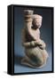 Torch Carrier, Stone Sculpture, Burma, Burmese Civilization-null-Framed Stretched Canvas