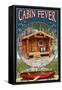 Torch Lake, Michigan - Cabin in Woods-Lantern Press-Framed Stretched Canvas