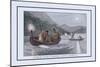 Torch Light Fishing in North America-J.h. Clark-Mounted Art Print