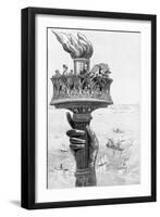 Torch of Statue of Liberty, 1885-Science Source-Framed Giclee Print