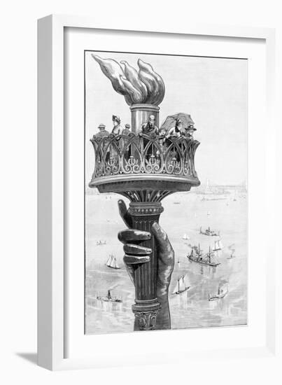 Torch of Statue of Liberty, 1885-Science Source-Framed Giclee Print