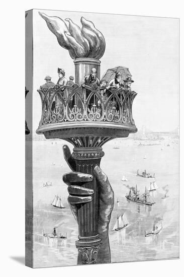 Torch of Statue of Liberty, 1885-Science Source-Stretched Canvas
