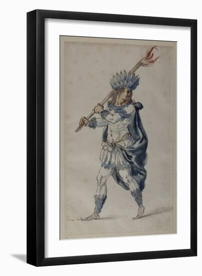 Torchbearer: an Indian-Inigo Jones-Framed Giclee Print