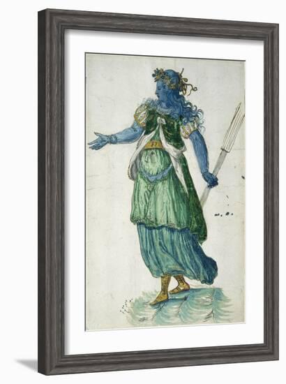 Torchbearer of Oceania, 1605-Inigo Jones-Framed Giclee Print