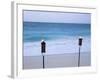 Torches on Beach, Grace Bay, Providenciales, Turks and Caicos-Demetrio Carrasco-Framed Photographic Print