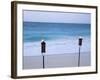 Torches on Beach, Grace Bay, Providenciales, Turks and Caicos-Demetrio Carrasco-Framed Photographic Print