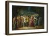 Torchlight Procession, 1870s-1880s-Adolphe-Thomas-Joseph Monticelli-Framed Giclee Print