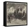 Torchlight Procession of the Students in Berlin in Honour of the Birth of an Heir to the Throne-null-Framed Stretched Canvas