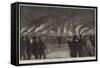 Torchlight Procession to the Tomb of Thorwaldsen, at Copenhagen-null-Framed Stretched Canvas