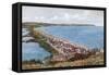 Torcross and Slapton Sands-Alfred Robert Quinton-Framed Stretched Canvas