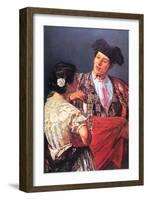 Toreador with Young Girl-Mary Cassatt-Framed Art Print