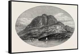 Torghatten from the East. Torghatten Is a Mountain on Torget Island in Brøn-null-Framed Stretched Canvas