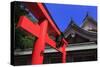 Tori Gate, Terukuni Shrine, Kagoshima City, Kyushu Island, Japan, Asia-Richard Cummins-Stretched Canvas