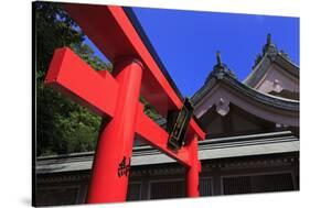 Tori Gate, Terukuni Shrine, Kagoshima City, Kyushu Island, Japan, Asia-Richard Cummins-Stretched Canvas