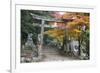 Torii Gate and Steps of Daisho-In Temple in Autumn, Miyajima Island, Western Honshu, Japan-Stuart Black-Framed Photographic Print