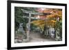 Torii Gate and Steps of Daisho-In Temple in Autumn, Miyajima Island, Western Honshu, Japan-Stuart Black-Framed Photographic Print