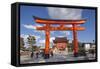 Torii Gate at Fushimi Inari Jinja, Shinto Shrine, Kyoto, Honshu, Japan, Asia-Christian Kober-Framed Stretched Canvas