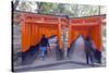 Torii Gate at Fushimi Inari Jinja, Shinto Shrine, Kyoto, Honshu, Japan, Asia-Christian Kober-Stretched Canvas